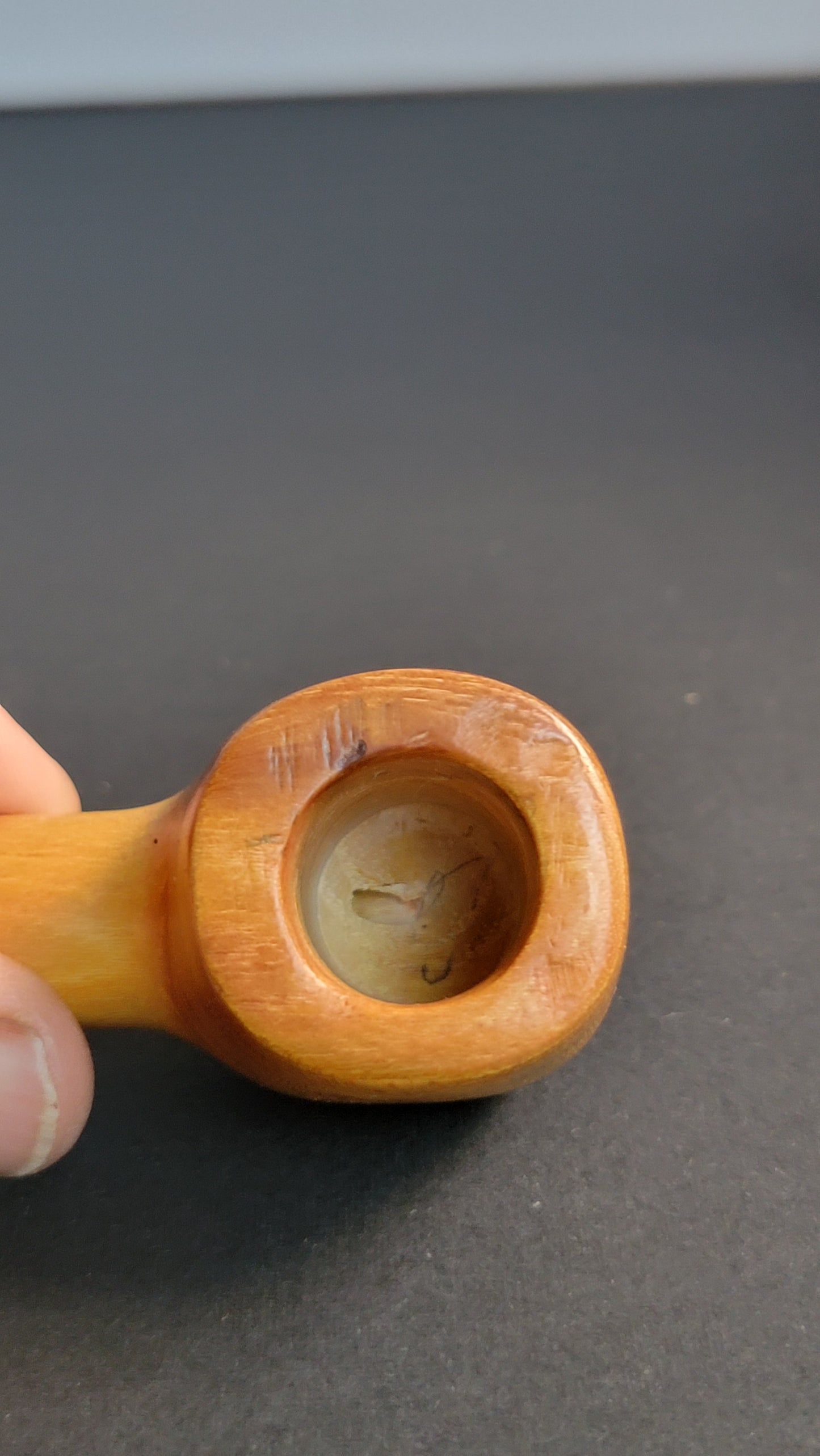 Nose warmer Osage orange with purpleheart stem