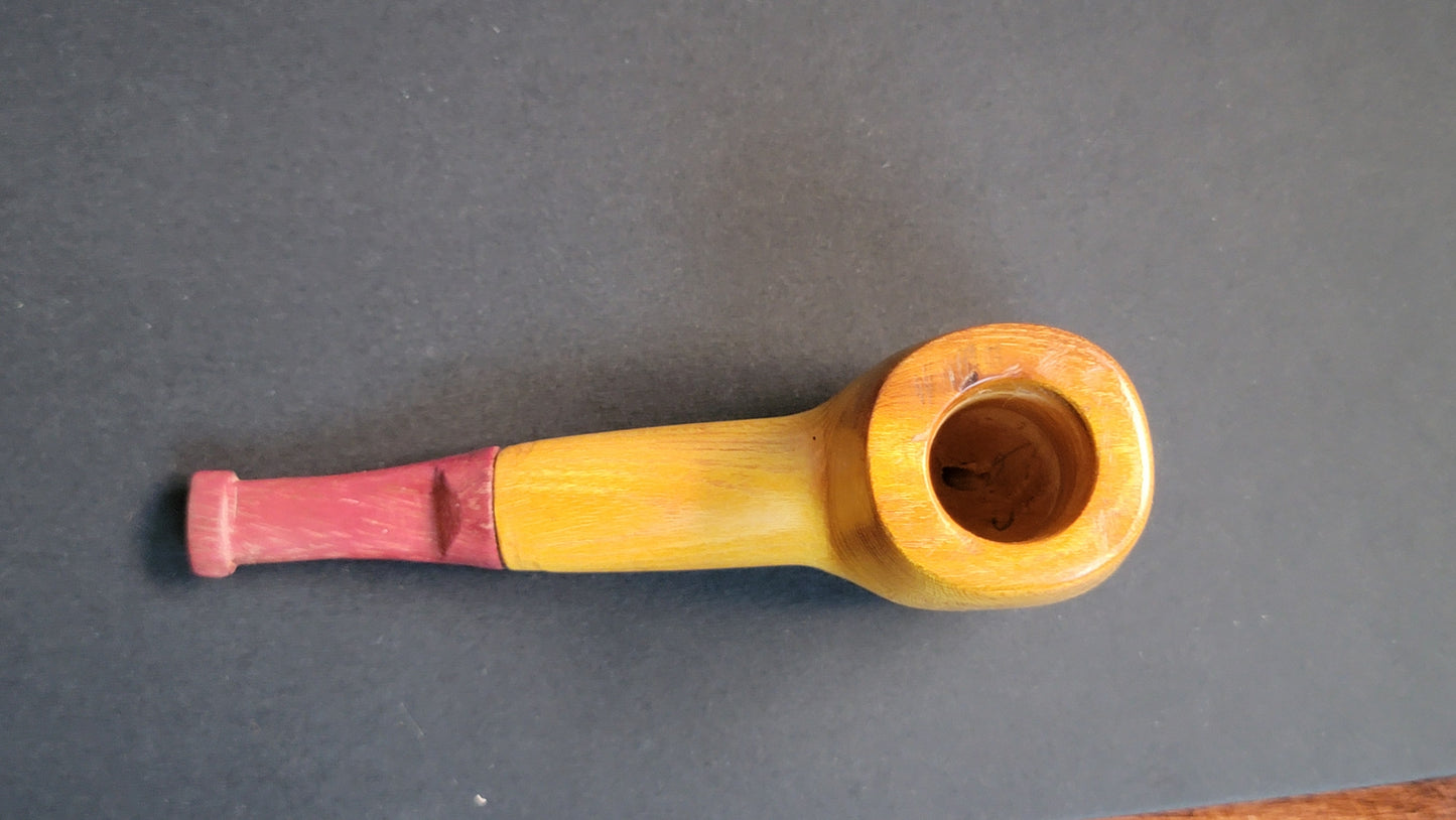 Nose warmer Osage orange with purpleheart stem