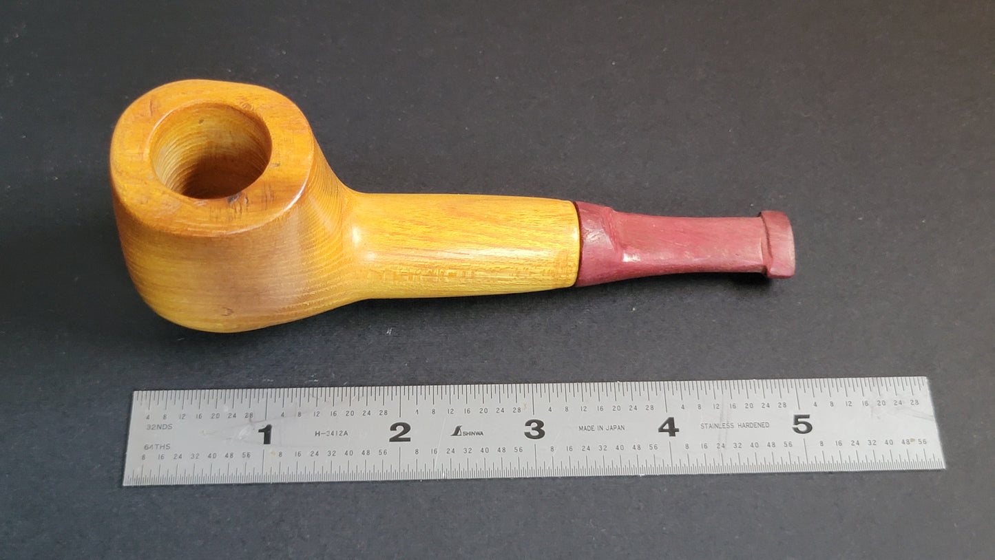 Nose warmer Osage orange with purpleheart stem