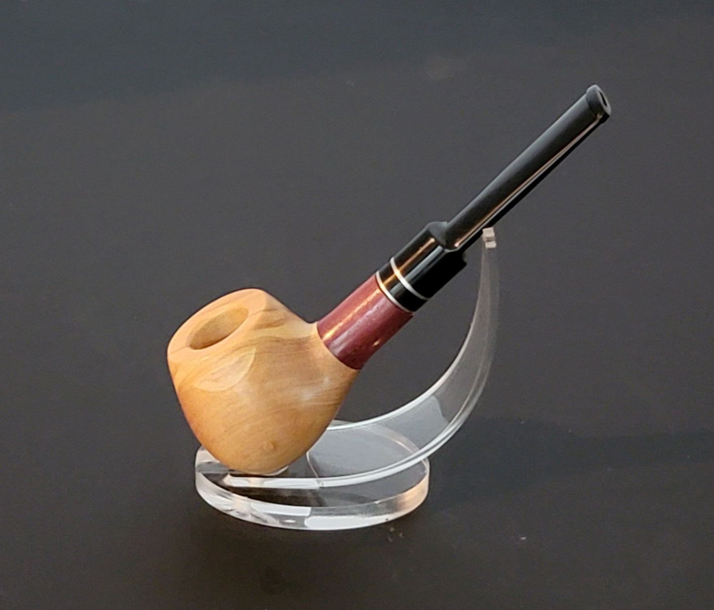 Olive Wood and Katalox Apple with Straight Stem (RA36)