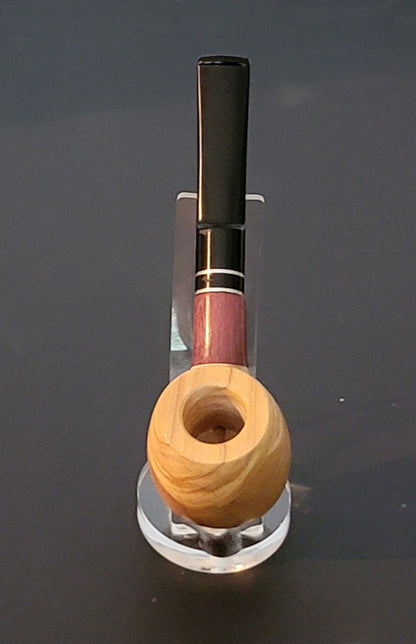 Olive Wood and Katalox Apple with Straight Stem (RA36)
