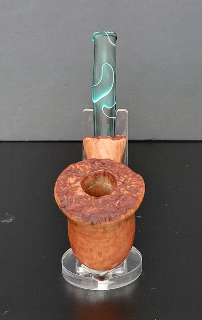 "Chantrelle" Briar Pipe with custom acrylic stem (RA40)