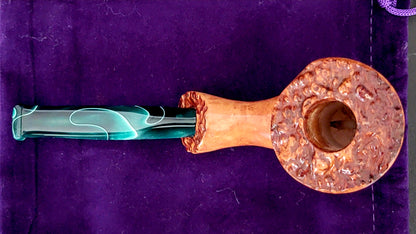 "Chantrelle" Briar Pipe with custom acrylic stem (RA40)