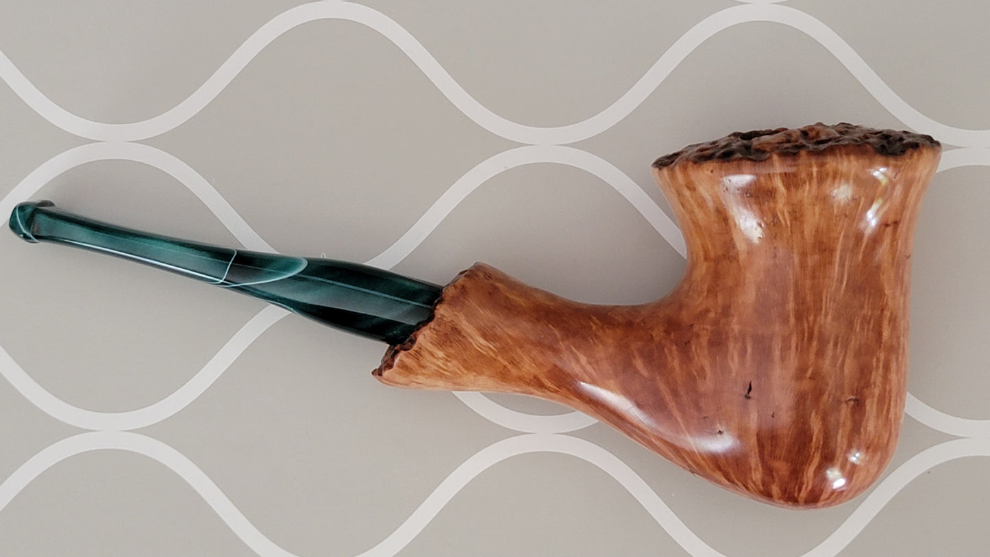 "Chantrelle" Briar Pipe with custom acrylic stem (RA40)