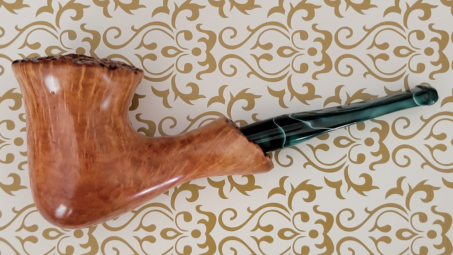 "Chantrelle" Briar Pipe with custom acrylic stem (RA40)
