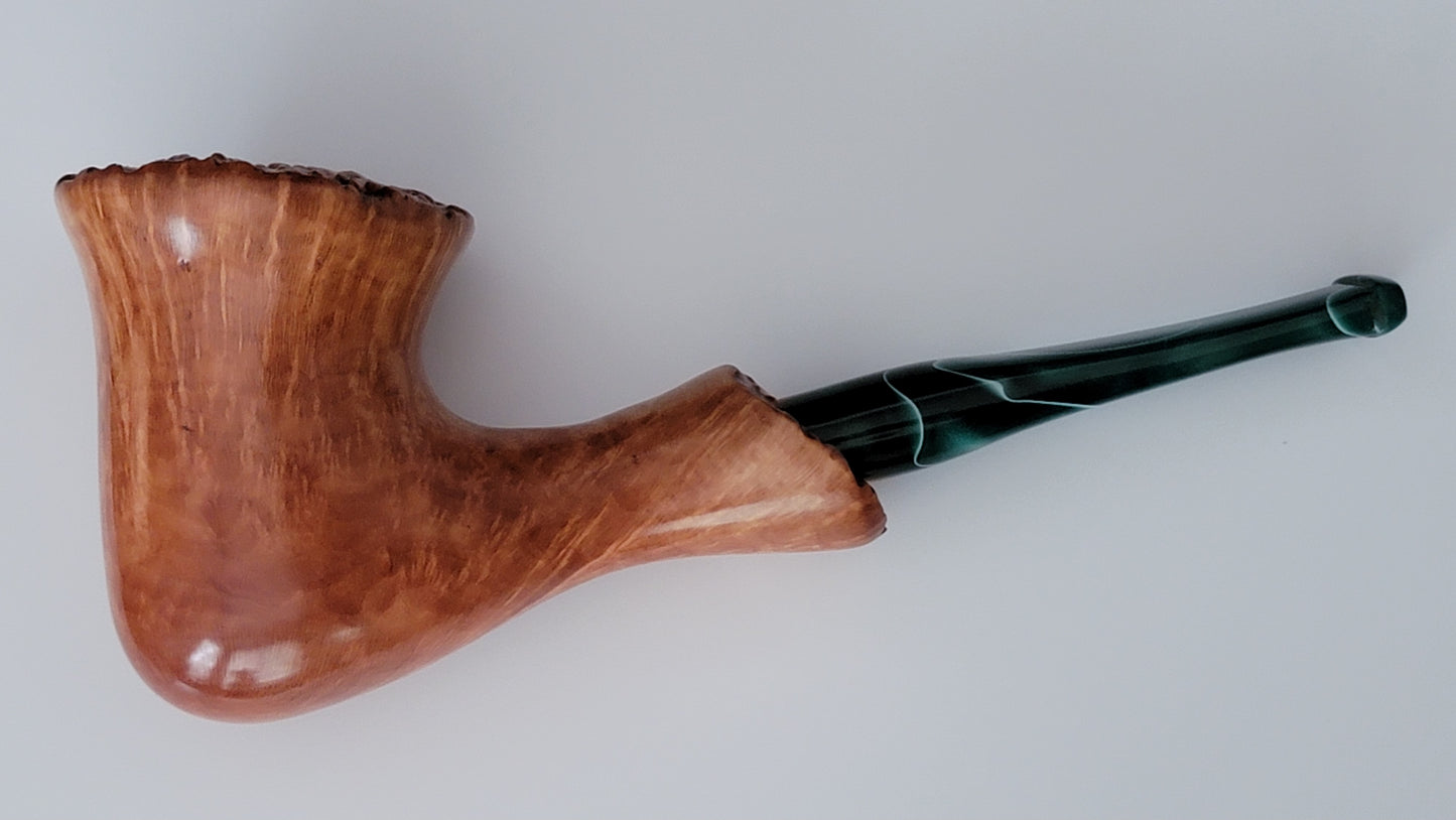 "Chantrelle" Briar Pipe with custom acrylic stem (RA40)