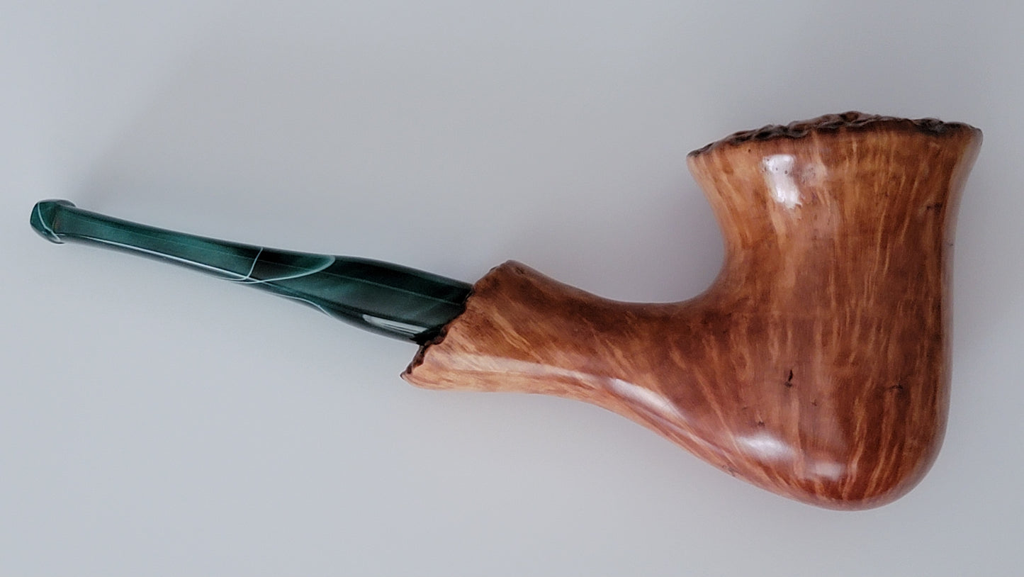 "Chantrelle" Briar Pipe with custom acrylic stem (RA40)