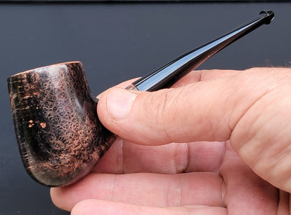 Ebonized Briar Bent Billiard (RA42)