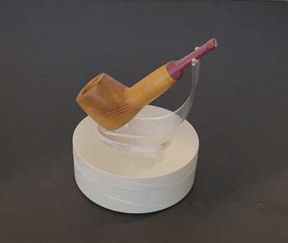 Nose warmer Osage with purpleheart (wood) stem (RA03)